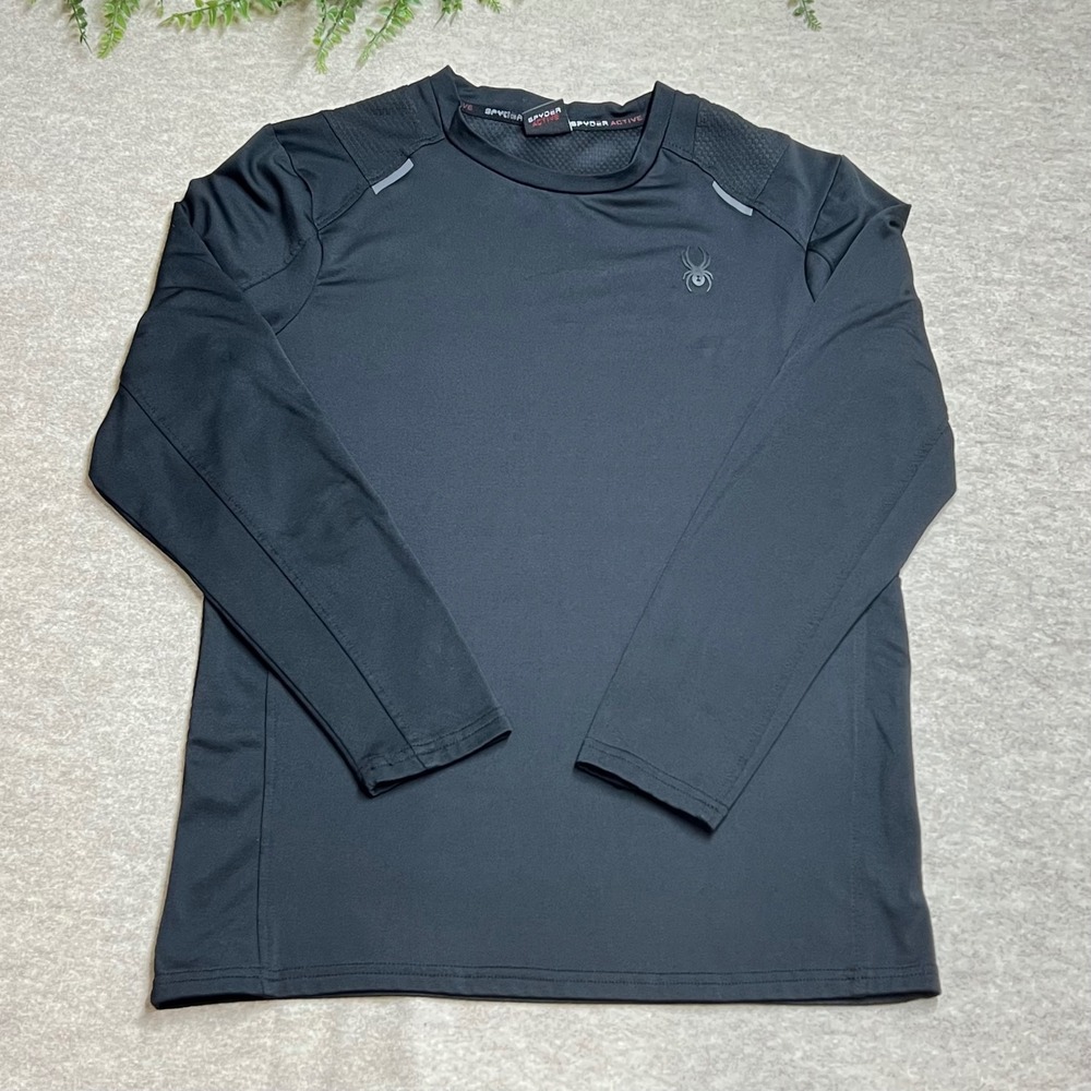 Spyder Power Base‎ Baselayer Training Activewear Long Sleeve Cold Weather EUC B3